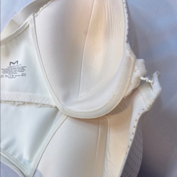 Maidenform Polka Dot Lace Bra - Cream, racerback, front close, 38DD, New - Picture 14 of 15